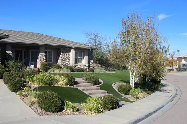Artificial turf residential